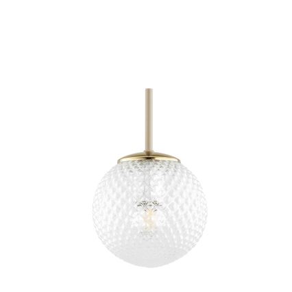 Brilagi - Závesný luster na lanku STELLA 1xE27/60W/230V pr. 15 cm béžová/zlatá