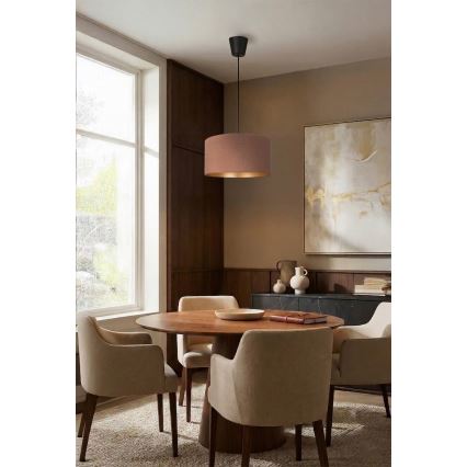 Brilagi - Závesný luster na lanku VELVET 1xE27/60W/230V priemer 40 cm béžová/zlatá