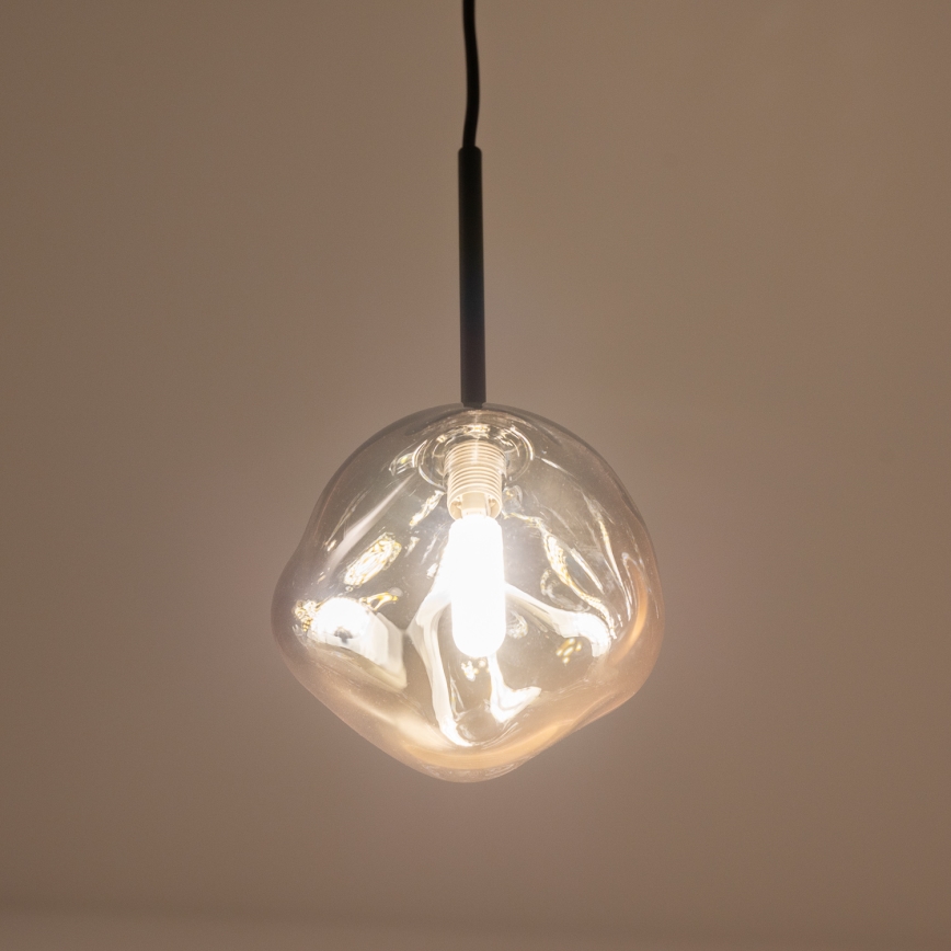 BRILAGI - Závesný luster na lanku VULCANO 1xG9/8W/230V pr. 15 cm čierna/dymová čierna