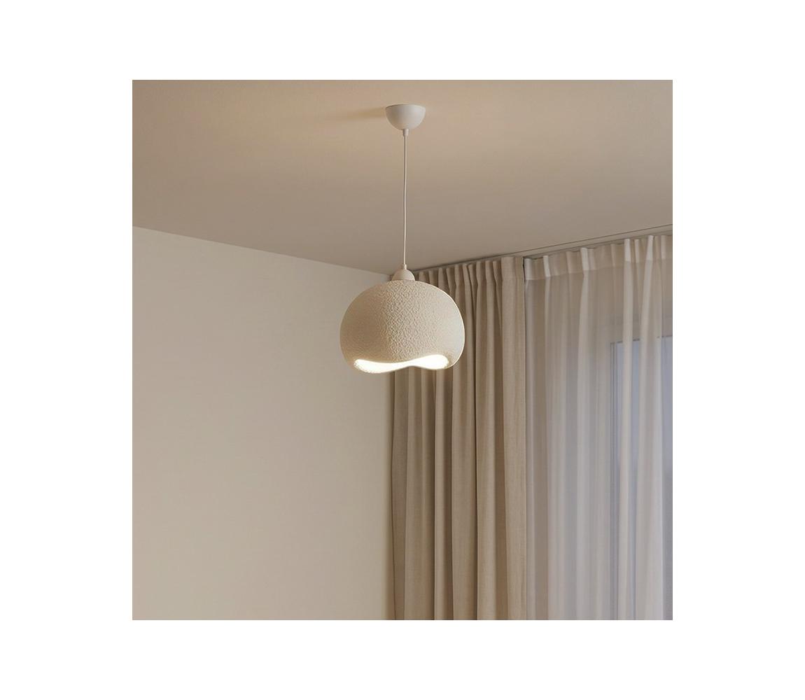 Brilagi - Závesný luster na lanku WABI SABI 1xE27/40W/230V pr. 34 cm biely 118OPV2626