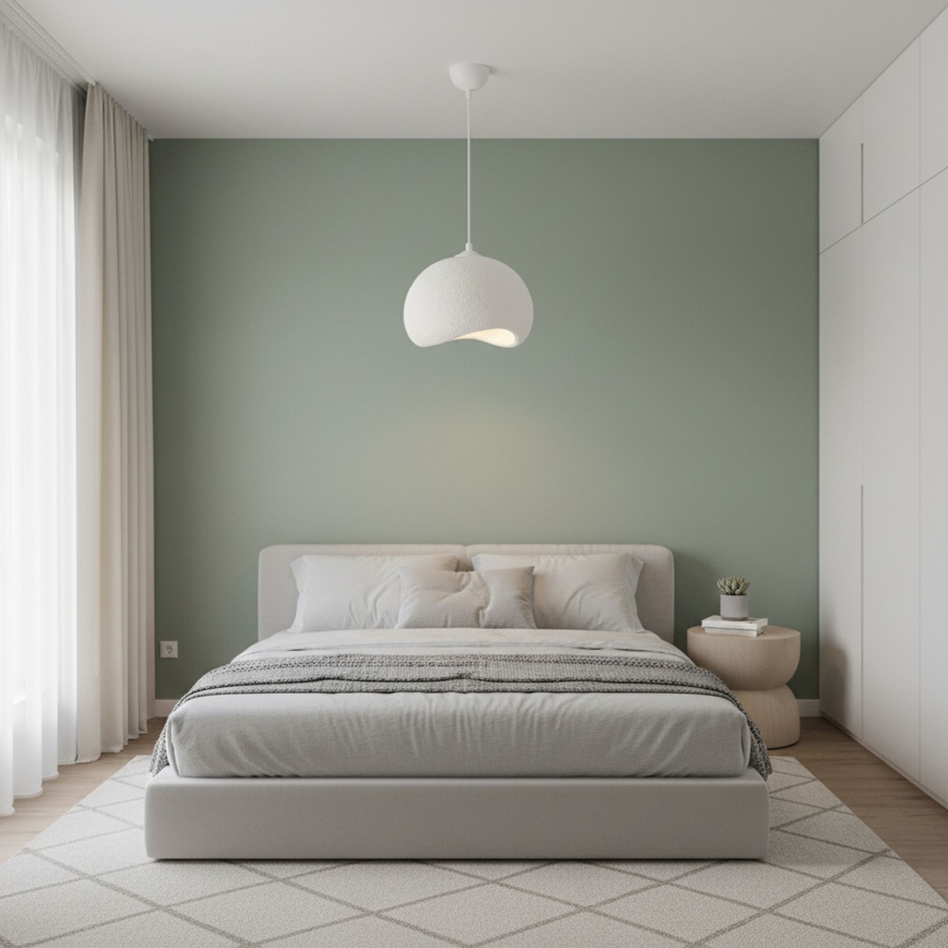 Brilagi - Závesný luster na lanku WABI SABI 1xE27/40W/230V pr. 34 cm biely