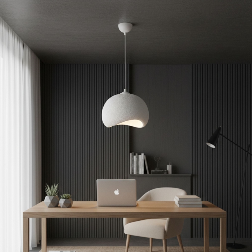 Brilagi - Závesný luster na lanku WABI SABI 1xE27/40W/230V pr. 34 cm biely