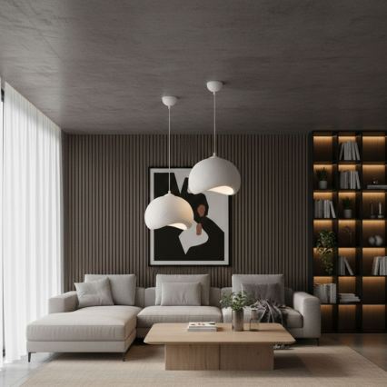 Brilagi - Závesný luster na lanku WABI SABI 1xE27/40W/230V pr. 34 cm biely