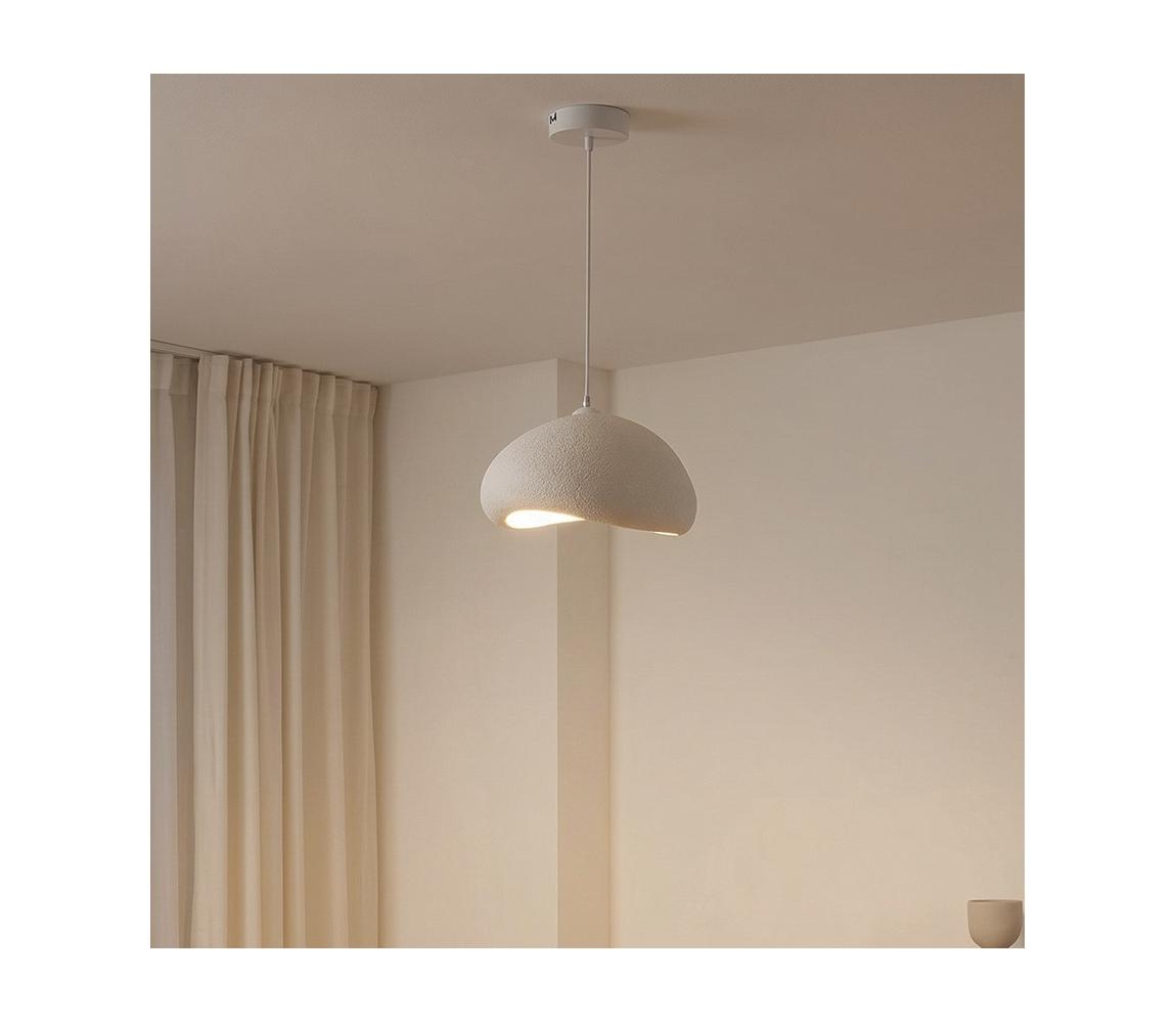 Brilagi - Závesný luster na lanku WABI SABI 1xE27/40W/230V pr. 35 cm biely 422WBL1104