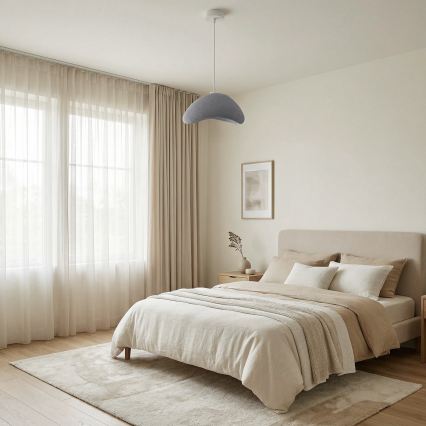 Brilagi - Závesný luster na lanku WABI SABI 1xE27/40W/230V, priemer 33 cm, sivá