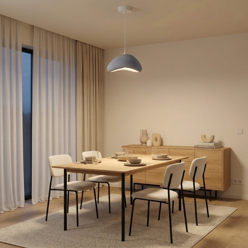 Brilagi - Závesný luster na lanku WABI SABI 1xE27/40W/230V, priemer 33 cm, sivá