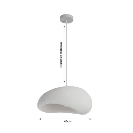 BRILAGI - Závesný luster na lanku WABI SABI 1xE27/60W/230V pr. 40 cm biela