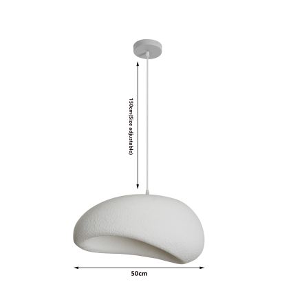 BRILAGI - Závesný luster na lanku WABI SABI 1xE27/60W/230V pr. 50 cm biela
