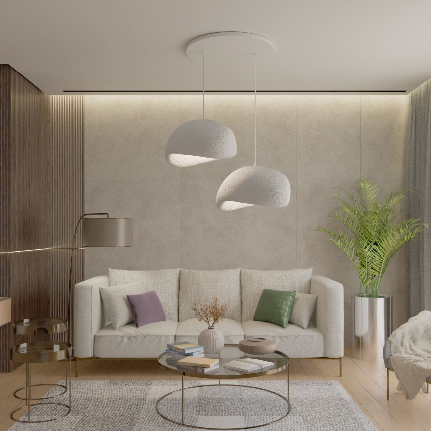 Brilagi - Závesný luster na lanku WABI SABI 2xE27/40W/230V pr. 60 cm biela