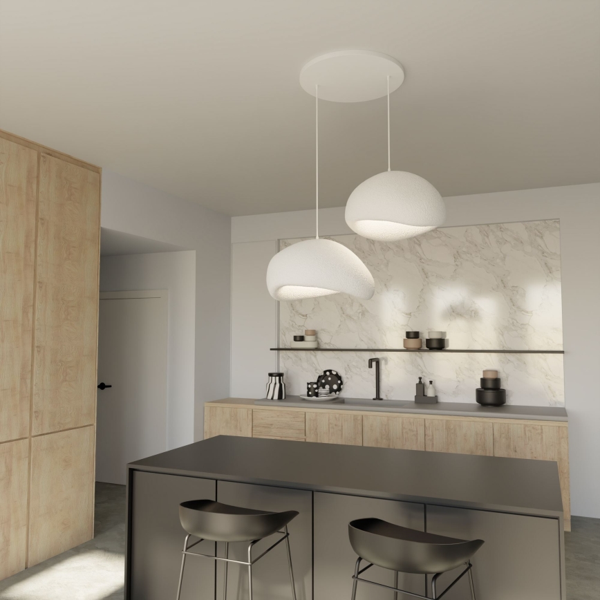 Brilagi - Závesný luster na lanku WABI SABI 2xE27/40W/230V pr. 60 cm biela