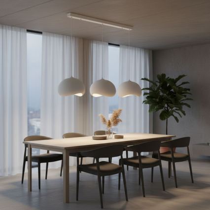 Brilagi - Závesný luster na lanku WABI SABI 3xE27/40W/230V biela