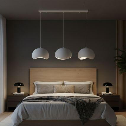 Brilagi - Závesný luster na lanku WABI SABI 3xE27/40W/230V biela