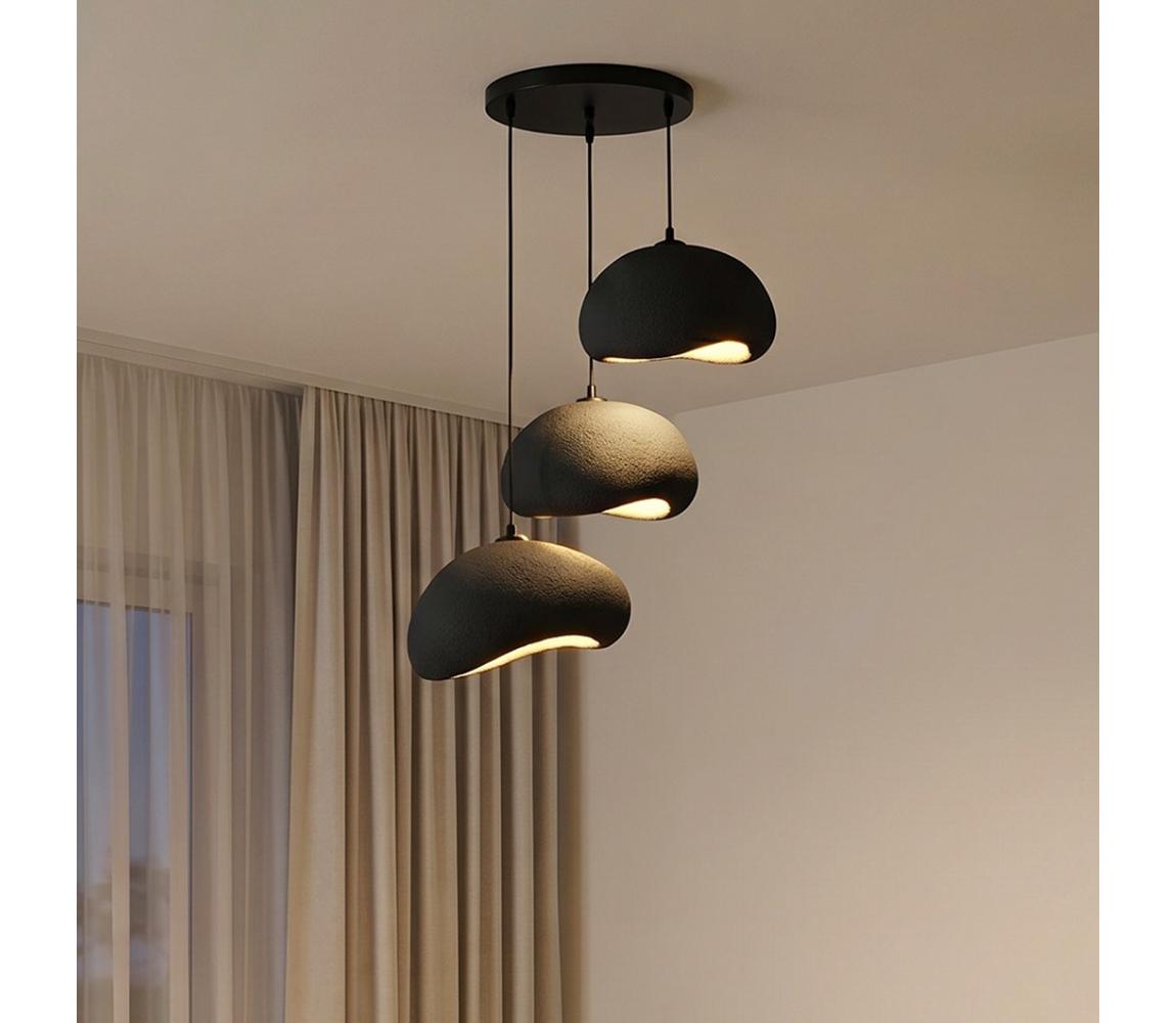 Brilagi - Závesný luster na lanku WABI SABI 3xE27/40W/230V priemer 60 cm čierna 422WBL1111