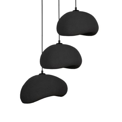 Brilagi - Závesný luster na lanku WABI SABI 3xE27/40W/230V priemer 60 cm čierna