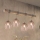 Brilagi - Závesný luster na lanku WOOD GLASS 4xE27/60W/230V borovica/šedá/dymová béžová