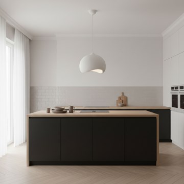 Brilagi - Závesný luster na lanku YONTU 1xE27/40W/230V pr. 34 cm biely