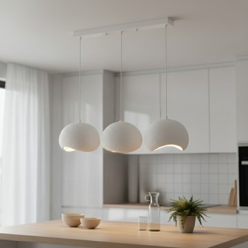 Brilagi - Závesný luster na lanku YONTU 3xE27/40W/230V biela