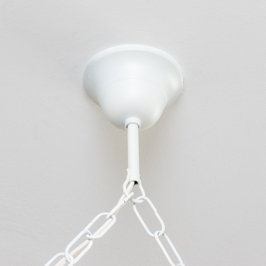 Brilagi - Závesný luster na reťazi QUEEN 6xE14/40W/230V buk/krémová