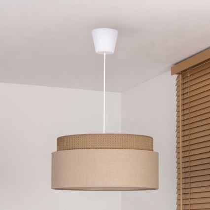 Brilagi - Závesný luster PADOVA na lanku 1xE27/60W/230V pr. 40 cm béžový