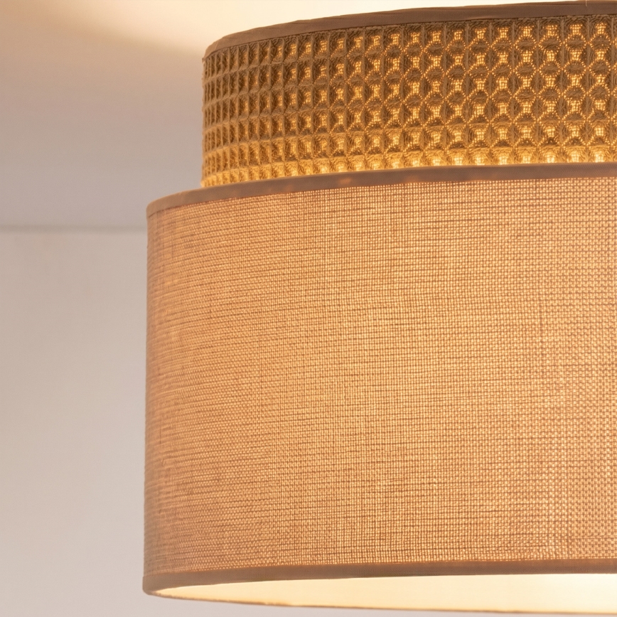 Brilagi - Závesný luster PADOVA na lanku 1xE27/60W/230V pr. 40 cm béžový