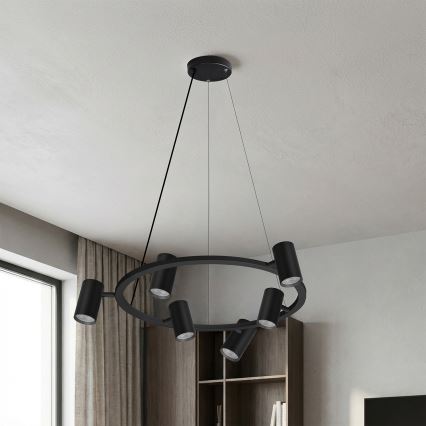 Brilagi - Závesný luster SELE 6xGU10/30W/230V čierny