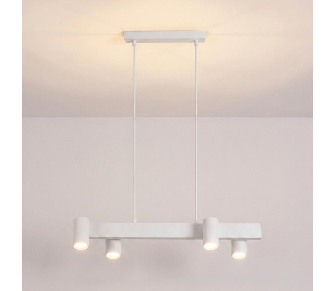Brilagi - Závesný luster SELE na lanku 4xGU10/30W/230V biely WO-SELEP-A01-WHT-OEM