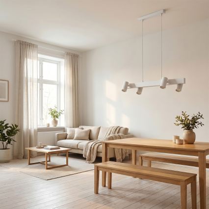 BRILAGI - Závesný luster SELE na lanku 4xGU10/30W/230V biely