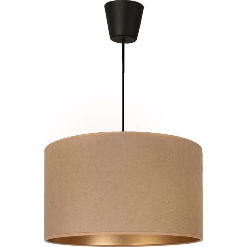 Brilagi - Závesný luster VELVET 1xE27/60W/230V Ø 40 cm béžová/zlatá