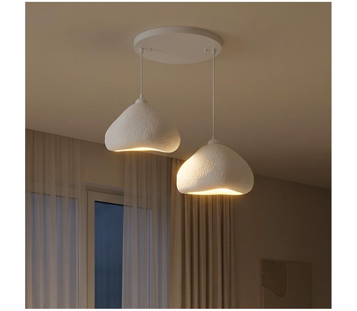 Brilagi - Závesný luster WABI SABI na lankách, 2xE27/40W/230V, priemer 45 cm, biela 118OPV1210