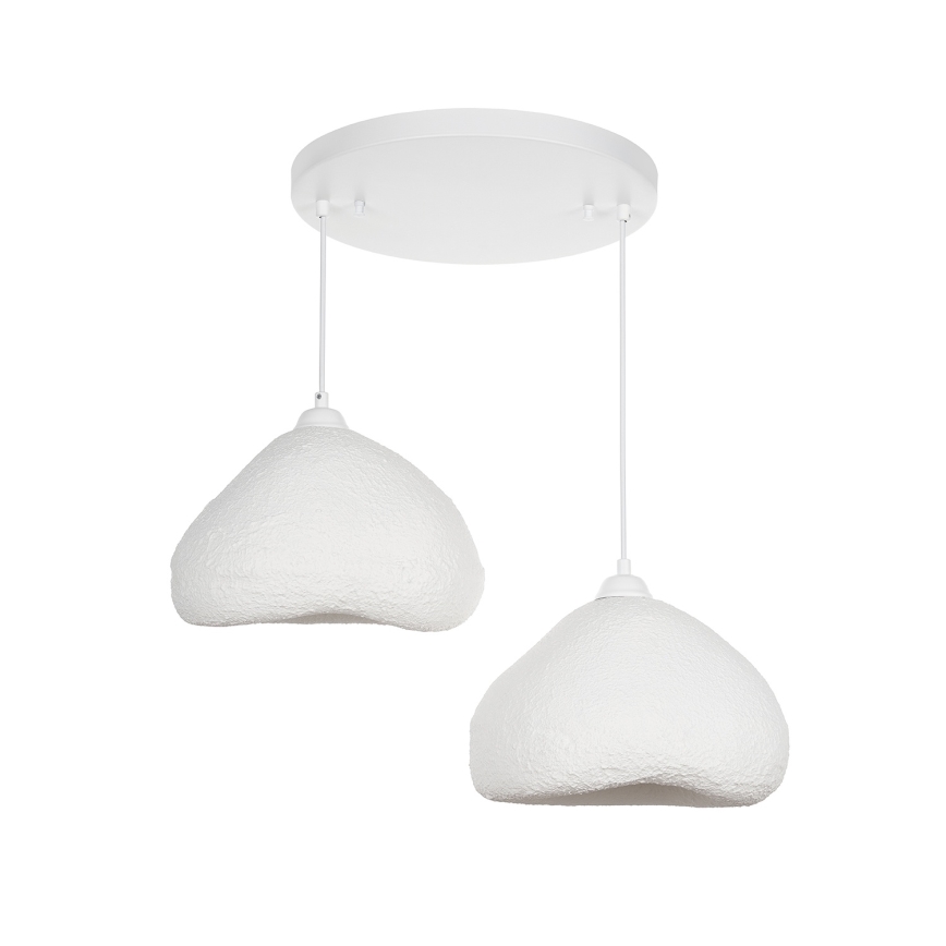 Brilagi - Závesný luster WABI SABI na lankách, 2xE27/40W/230V, priemer 45 cm, biela