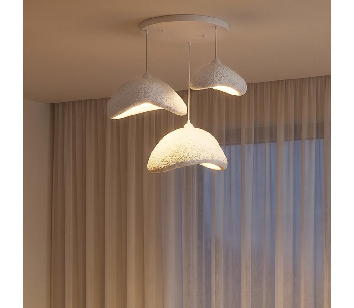 Brilagi - Závesný luster WABI SABI na lanku 3xE27/40W/230V pr. 82 cm biely 739SBR1124