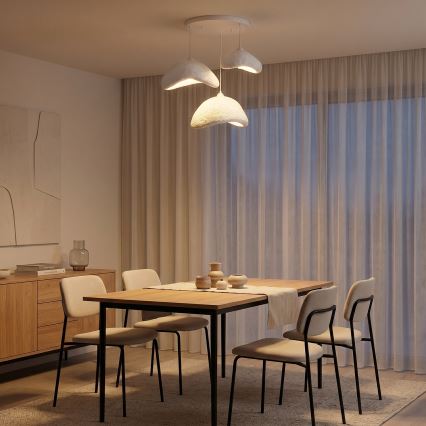 Brilagi - Závesný luster WABI SABI na lanku 3xE27/40W/230V pr. 82 cm biely