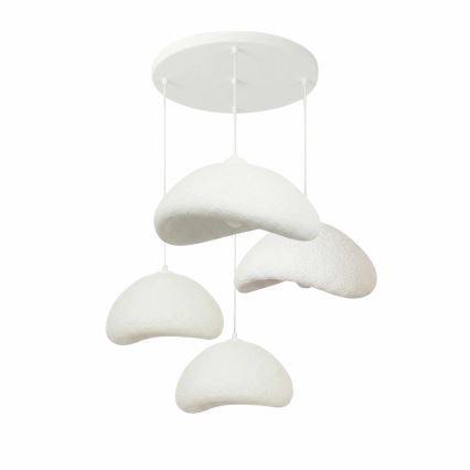 Brilagi - Závesný luster WABI SABI na lanku 4xE27/40W/230V pr. 90 cm, biely