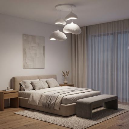 Brilagi - Závesný luster WABI SABI na lanku 4xE27/40W/230V pr. 90 cm, biely
