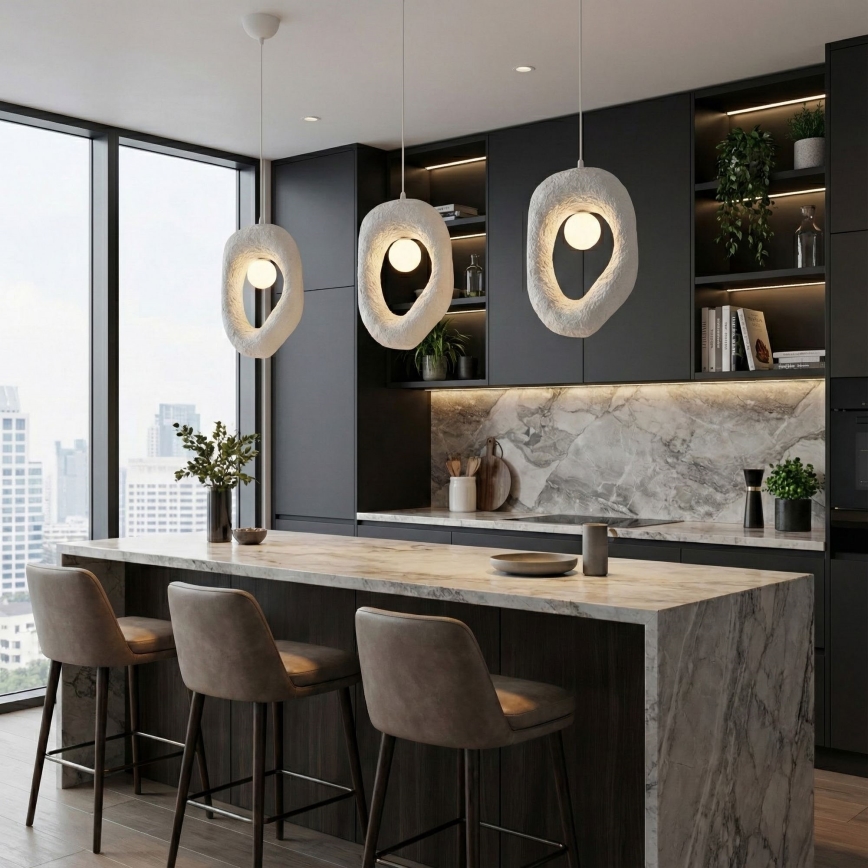 Brilagi - Závesný luster ZOGA na lanku 1xG9/8W/230V, biely