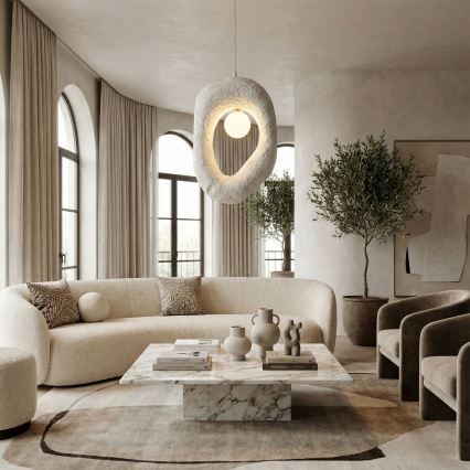 Brilagi - Závesný luster ZOGA na lanku 1xG9/8W/230V, biely