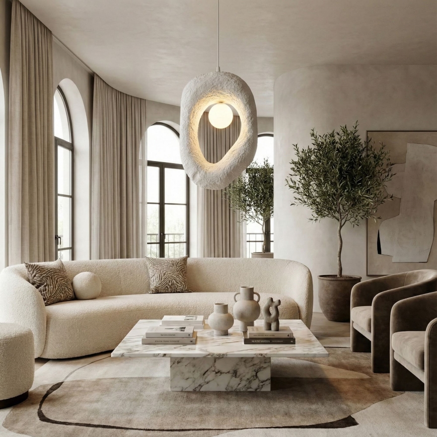 Brilagi - Závesný luster ZOGA na lanku 1xG9/8W/230V, biely