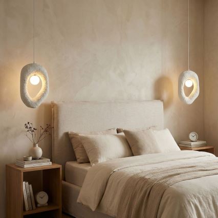 Brilagi - Závesný luster ZOGA na lanku 1xG9/8W/230V, biely