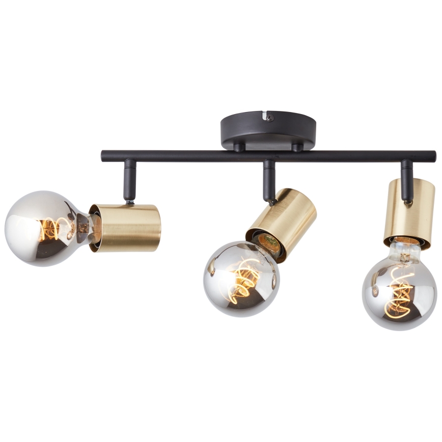 Brilliant - Bodové svietidlo KERRY 3xE27/40W/230V čierna/mosadz