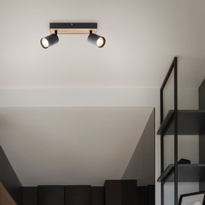Brilliant - LED Bodové svietidlo JELLO 2xGU10/4,5W/230V borovica - FSC certifikované