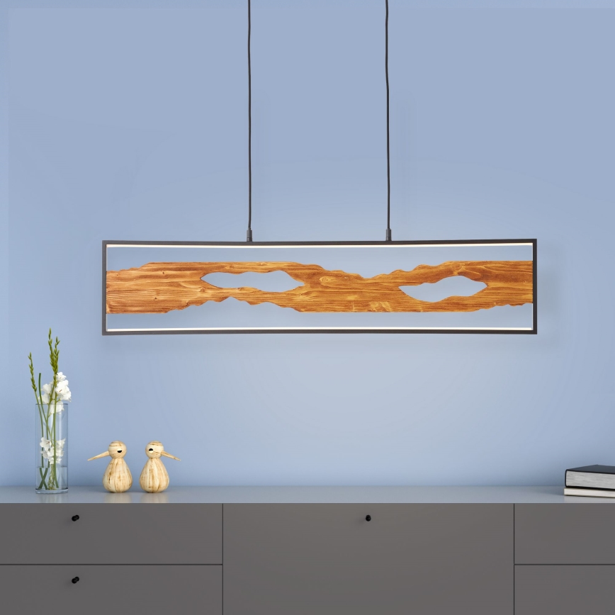 Brilliant - LED Luster na lanku CHAUMONT LED/20W/230V borovica