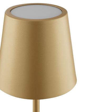 Brilliant - LED stmievateľná nabíjateľná dotyková vonkajšia stolová lampa ELORA LED/2,5W/5V 2700K 2600 mAh IP44 zlatá
