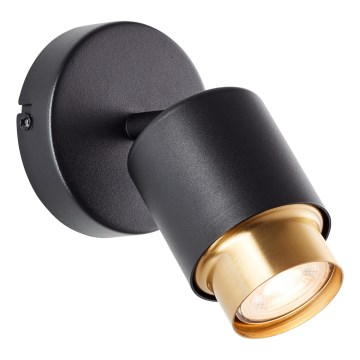 Brilliant - LED nástenné bodové svietidlo COVELO 1xGU10/5W/230V čierna/zlatá