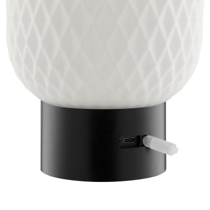 Brilliant - LED RGBW Stmievateľná nabíjacia dotyková vonkajšia stolová lampa SARASTRO LED/3W/5V 2700K 1800 mAh IP44 biela