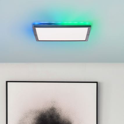Brilliant - LED RGBW Stmievateľné stropné svietidlo SALTERY LED/20W/230V 3000-6500 + diaľkové ovládanie