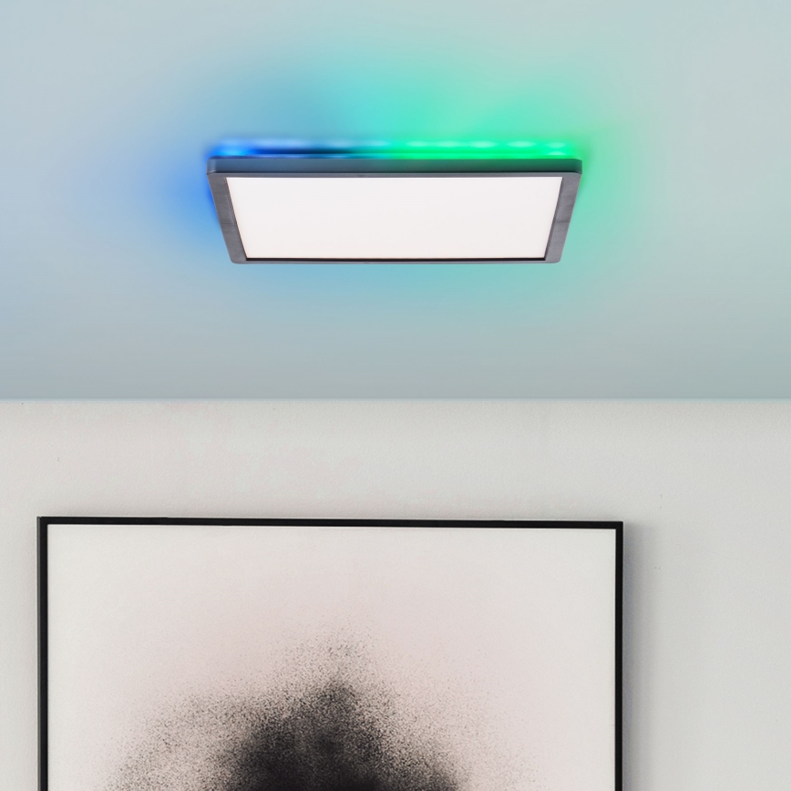 Brilliant - LED RGBW Stmievateľné stropné svietidlo SALTERY LED/20W/230V 3000-6500 + diaľkové ovládanie