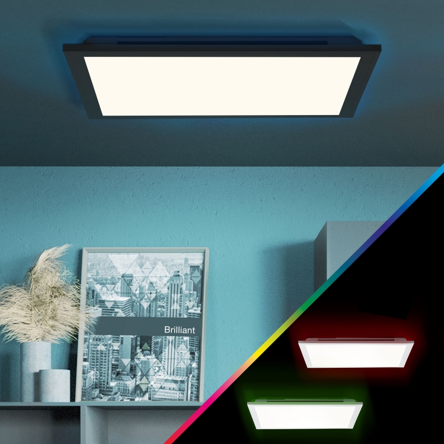 Brilliant - LED RGBW Stmievateľné stropné svietidlo ALLIE LED/24W/230V 2700-6500K čierna + diaľkové ovládanie