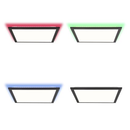 Brilliant - LED RGBW Stmievateľné stropné svietidlo ALLIE LED/24W/230V 2700-6500K čierna + diaľkové ovládanie