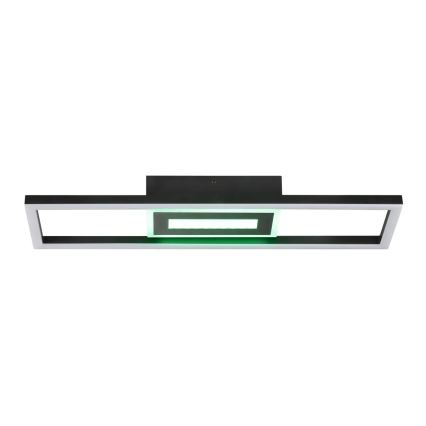 Brilliant - LED RGBW Stmievateľné stropné svietidlo BESSON LED/20W/230V 3000-6500K čierne + diaľkové ovládanie