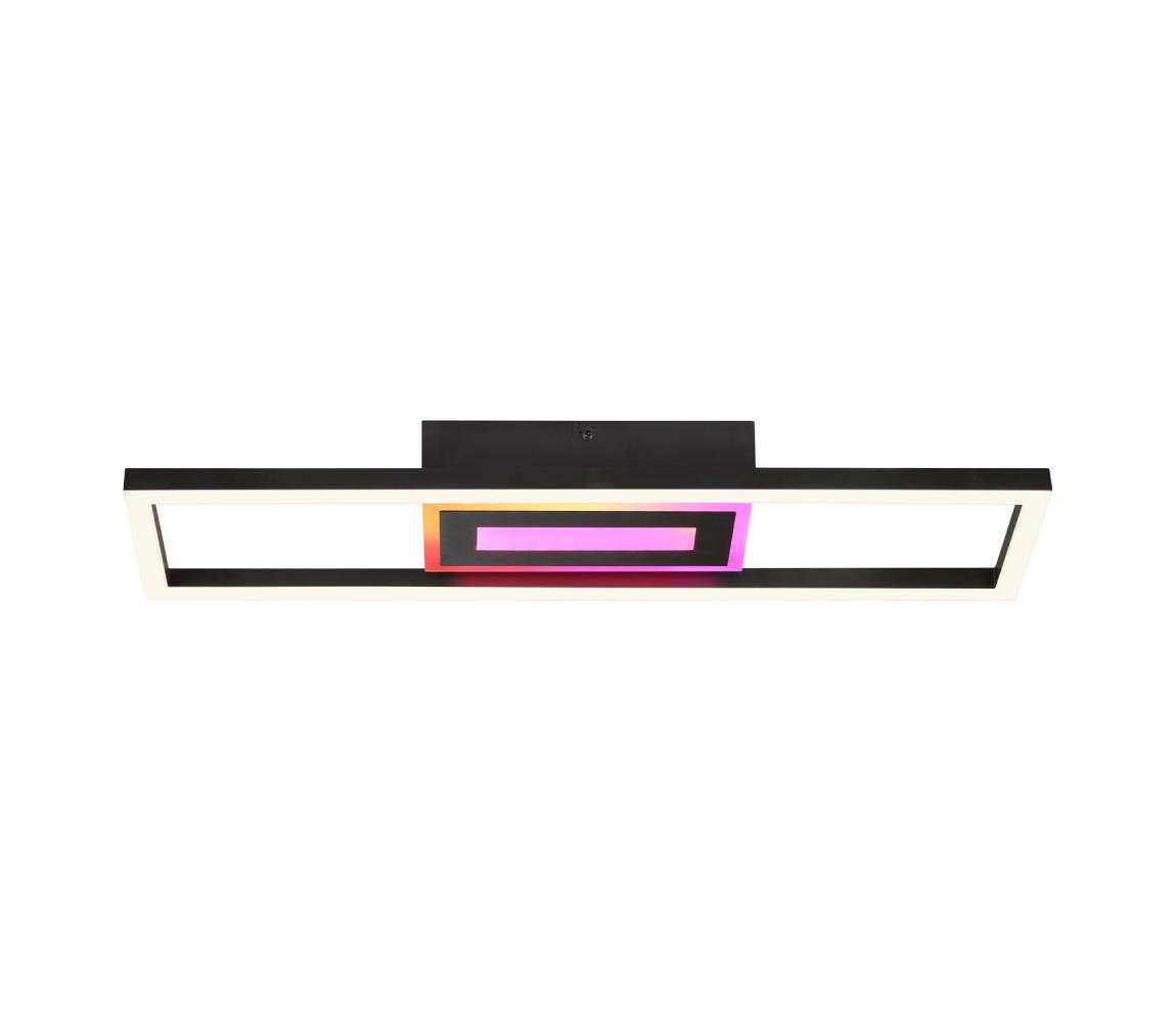 Brilliant-LED RGBW stmievateľné stropné svietidlo BESSON LED/20W/230V 3000-6500K čierne+ DO G81175/06